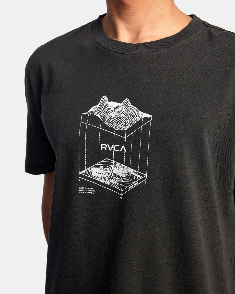 RVCA Men's 2X Short Sleeve Crew Neck Shirt, Black, M