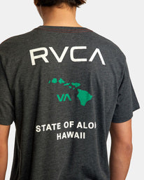 RVCA - STATE OF ALOHA TEE (AVYZT00323) - BKG