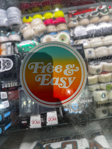 FREE & EASY - ORANGE HAZE - STICKER