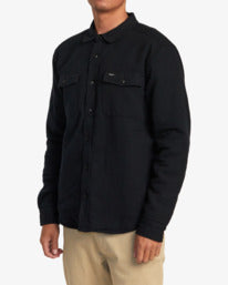 RVCA - INSTRUMENT QUILTED FLANNEL LS (AVYWT00354) - BLK