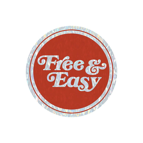 FREE & EASY - PRISM LOGO - STICKER