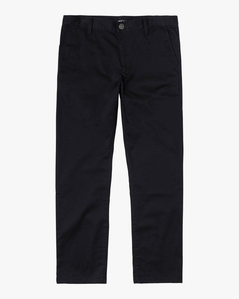 RVCA - THE WEEKEND STRETCH PANT (AVYNP00178)- BLK