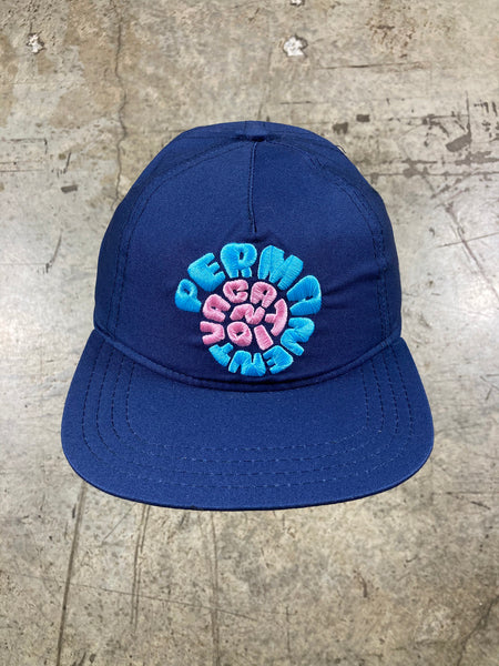 PERMANENT VACATION SWIRL HAT - NAVY W/ BLUE & PINK